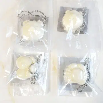 [ 7980 ] Q B B 형 치즈 키링