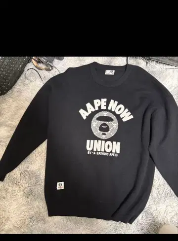 AAPE 블랙 맨투맨 XL