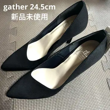 [미사용 새상품] gather 하이힐 24.5cm