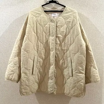 LOWRY'S FARM 베이지 퀼팅 자켓