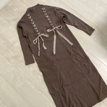 LAGUNAMOON 브라운 니트 원피스 미사용품 프리