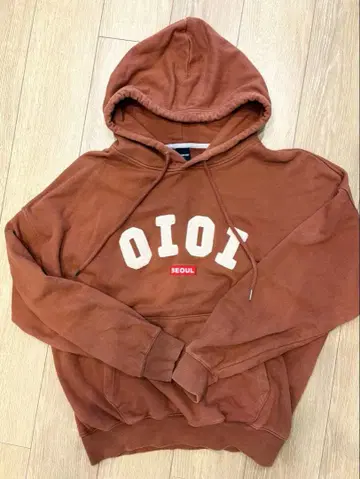 5252BYOIOI 브라운 후드티 L
