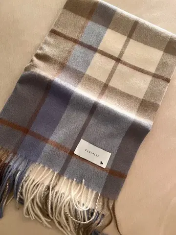 새상품 macocca 캐시미어 스톨 체크