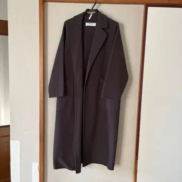 soeju 울 리버 롱 코트 차콜