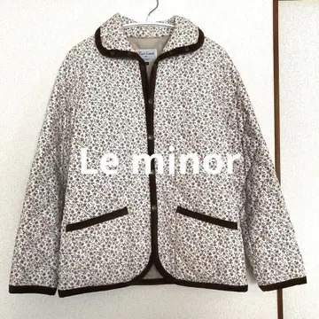 새상품 [ Le minor ] 루미노아 꽃무늬 충전솜 퀼팅 자켓