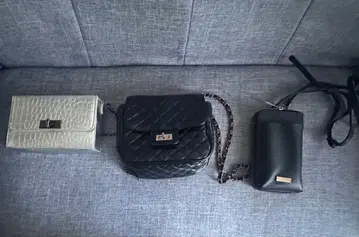 실버와 블랙의 백 세트