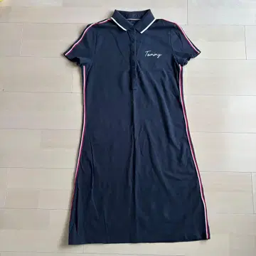TOMMY HILFIGER 네이비 폴로 원피스 XS/TP/XP