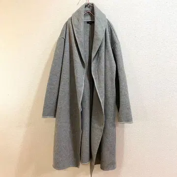 알아바일 가디건 롱 가디건 그레이 울