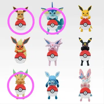 포켓몬 제일복권 길거리 흩날리는 프렌즈 이브이 & 리피아 & 샤미드