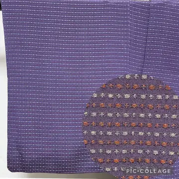 C47 순수 실크 이중 기모노 코몬 은사 기모노