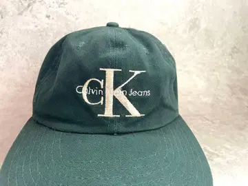 90s USA 캘빈클라인 캡 그린
