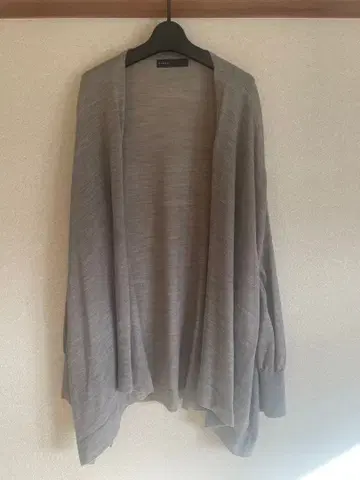 노블 시어 오버사이즈 가디건 울 혼방