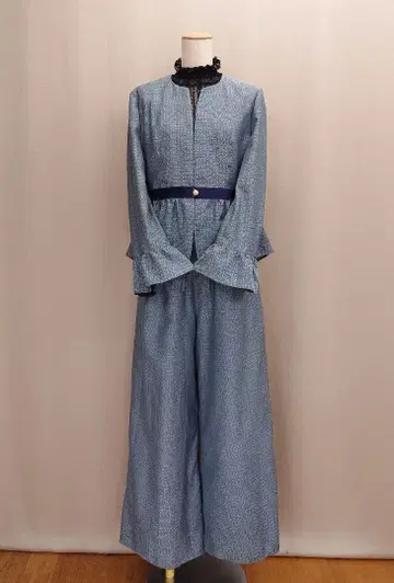 기모노 리메이크 페플럼 자켓과 와이드 팬츠