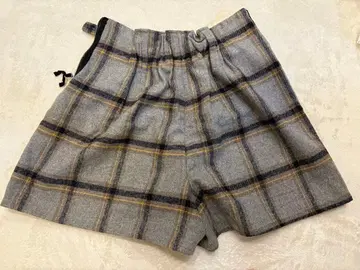 pageboy 체크 무늬 숏팬츠 그레이 계열