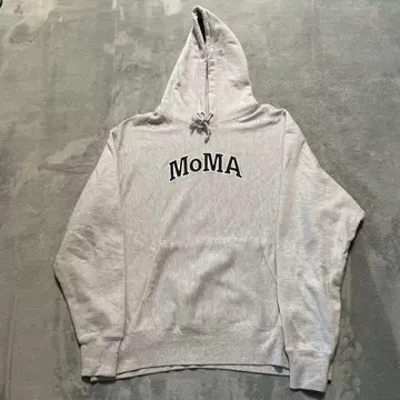 [ 인기 ] MoMA 별주 Champion 리버스 위브 후드티 파랑 택