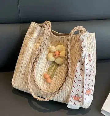 꽃 모티브 숄더백