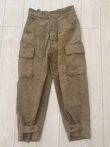 카고 팬츠 카키색 4 포켓 28 인치