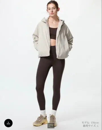 윈드프루프 플리스 리버서블 풀 집업 후드티 유니클로 L