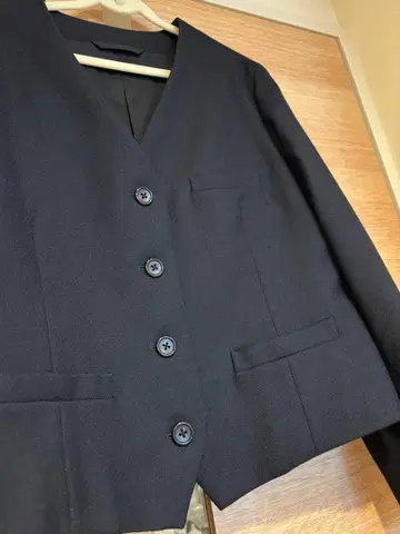 새상품급 마가렛호웰 x 폭스 브라더스 별주 노카라 자켓