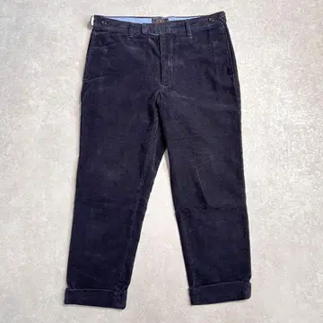 [ 새상품급 ] 빔즈 코듀로이 팬츠 신치 벨트 네이비 M