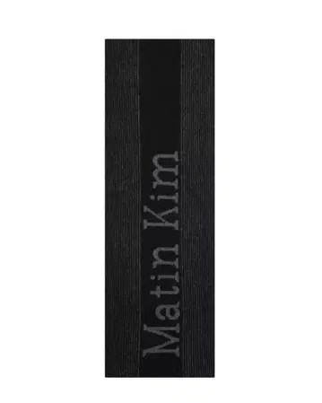 마뗑킴 블랙 스트라이프 머플러