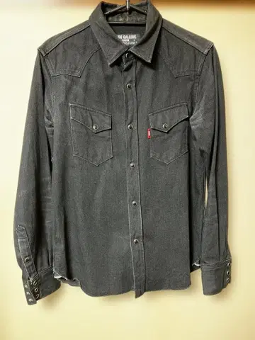 RUDE GALLERY 블랙 데님 웨스턴 셔츠