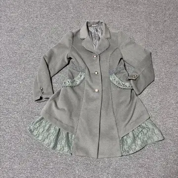 롱 코트 엑시즈팜 그레이 코트 원피스 레이스