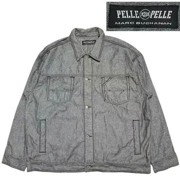 00s 90s PELLE PELLE 컬러 데님 자켓 XXL