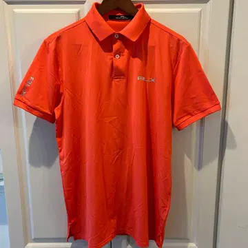 RLX 오렌지 피케 셔츠 M 사이즈