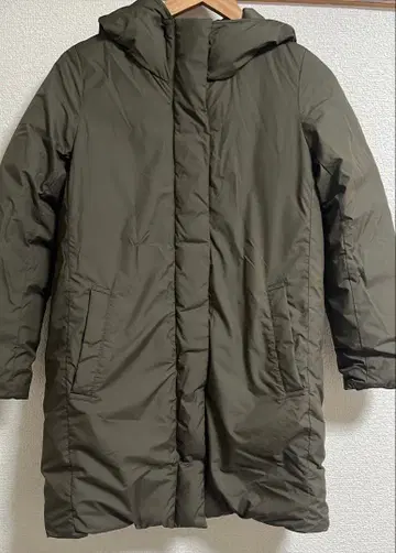 미착용 무인양품 롱 다운 자켓 카키 S