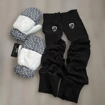 CPG 플리스 미튼 블랙 로고