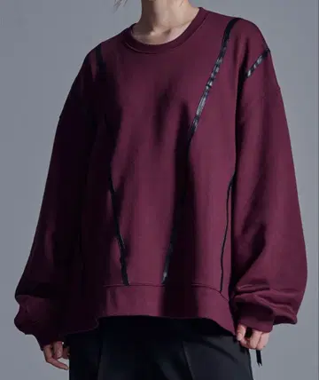 [ Loose ] 패치워크 오버코드 맨투맨 L 사이즈