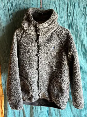 시착만 한 상품! Gymphlex 보아 후드 부착 자켓 그레이