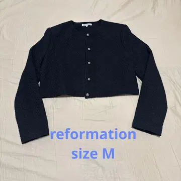 Reformation 노카라 크롭 자켓 M 사이즈
