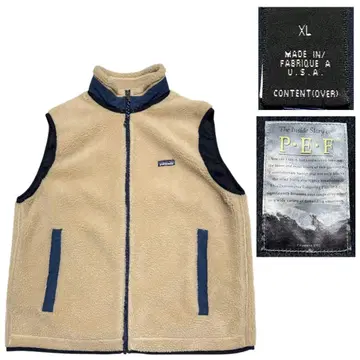 새상품급 96년제 USA제 파타고니아 레트로 PEF 플리스 베스트 XL