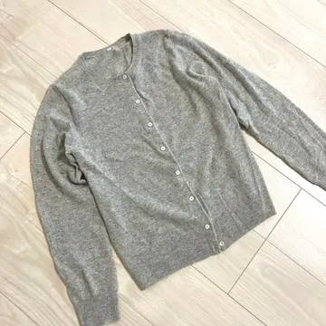 캐시미어 100% 가디건 그레이 L 사이즈