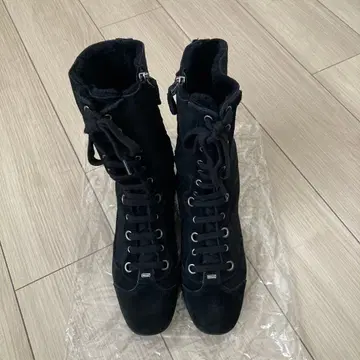 발리 BALLY 부츠 가죽 스웨이드 블랙