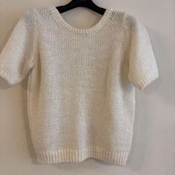 ANAYI 라메 믹스 실크 혼방 스웨터