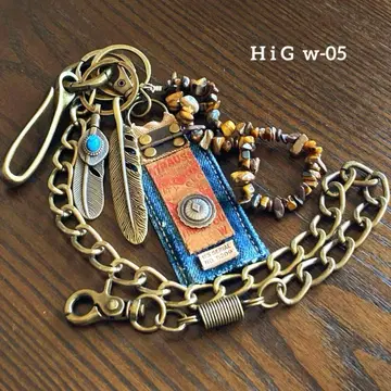 남성용 지갑 체인 빈티지 아메카지 바이커 스트릿 구제 의류