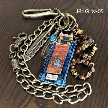 남성용 지갑 체인 빈티지 아메카지 바이커 스트릿 구제 의류