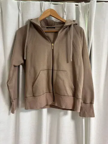 BARNYARDSTORM 모카 브라운 풀 지퍼 후드티