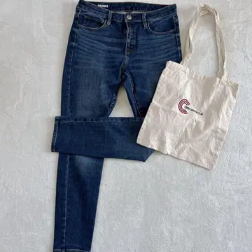 무인양품 MUJI 스키니 데님 팬츠 스트레치 청바지 심플 25