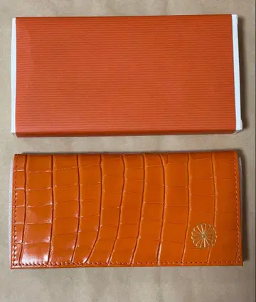 [ 미사용 새상품 ] 황궁 장지갑 박스 포함 오렌지