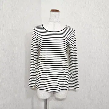 persodea 보더 무늬 긴팔 티셔츠 (M) 모노톤