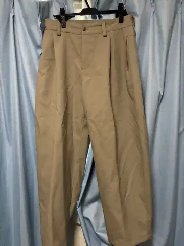 베이지 울 와이드 슬랙스 ZARA 니콜슨 닮음