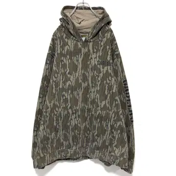 해외 구제 의류 캐버러스 리얼트리 카모플라주 빅 사이즈 후드티 2086