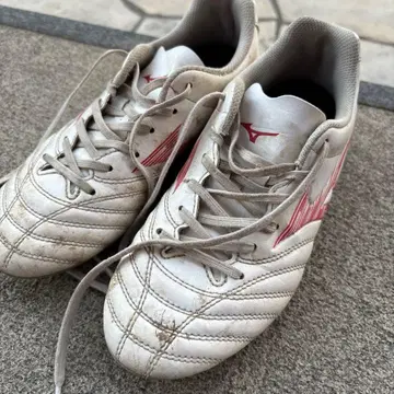 Mizuno 축구 스파이크 화이트/레드 22.5
