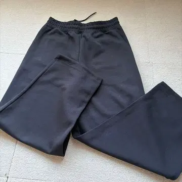 유니클로:C 맨투맨 와이드 팬츠 블랙 M