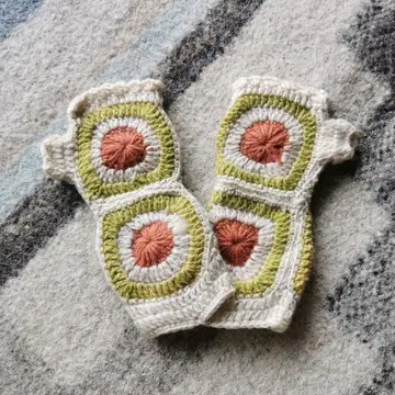 손뜨개질 장갑 암워머 암커버 울 장갑