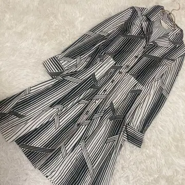 ROPE 셔츠 원피스 블랙 화이트 7호 올 패턴 스트라이프 어른